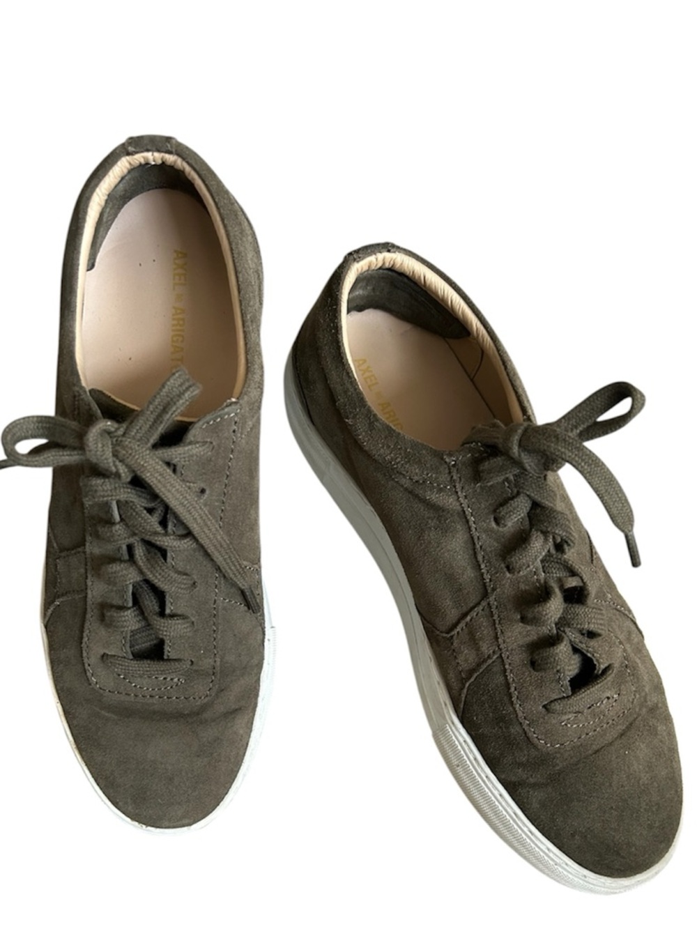 Axel Arigato Olive Green Beige Suede Sneakers Size 40 EU 9 Men’s Women’s?